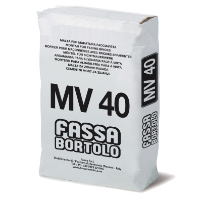 INTONACO MV 40 KG. 25 malta idrofugata faccia vista FASSA