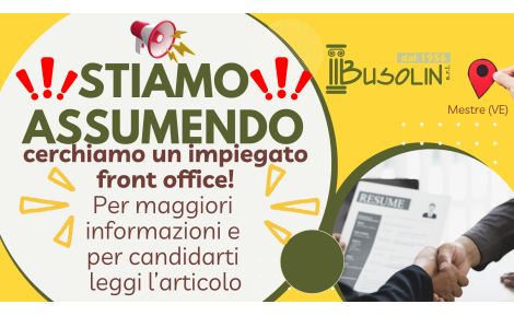 Stiamo assumendo!