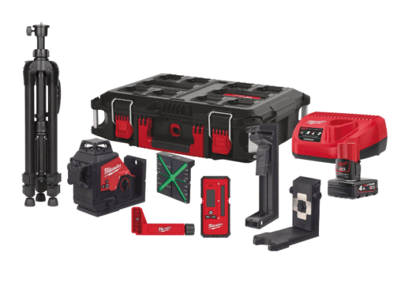 LIVELLA LASER KIT VERDE "MILWAUKEE" M12 3PLKIT-401P