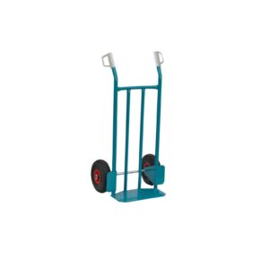 CARRELLO PORTASACCHI ACCIAIO c/ruote pneumatiche