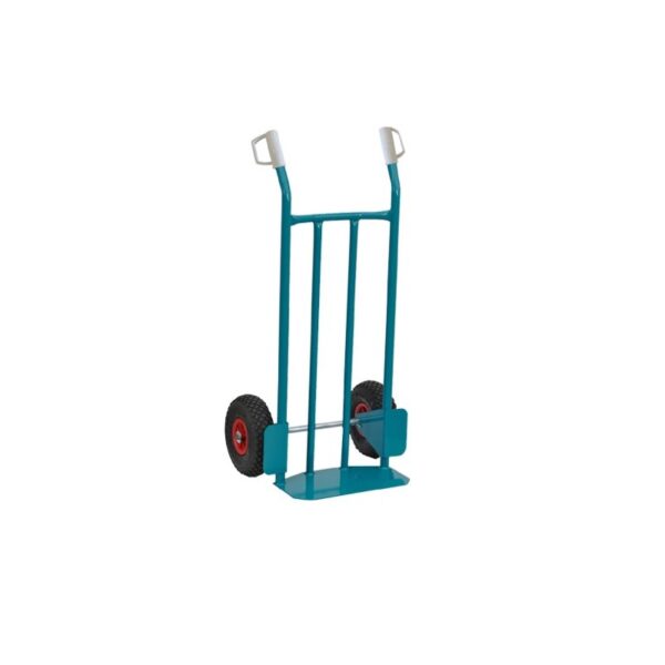 CARRELLO PORTASACCHI ACCIAIO c/ruote pneumatiche