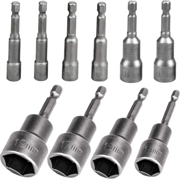 SERIE CHIAVI A BUSSOLA MAGNETICHE 1/4 P/AVVITATORE MM. 5.5-13