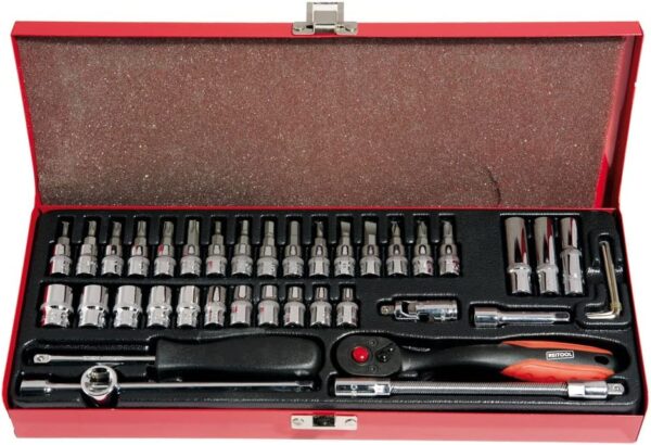 CASSETTA SET PZ. 45 utensili 1/4 "REIT"