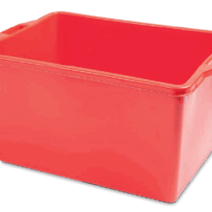 CONTENITORE GIARDINAGGIO LT. 65 ROSSO CM. 65X45X35H