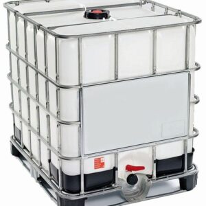 CISTERNA C/GABBIA METALLO ZINC. LT. 1000