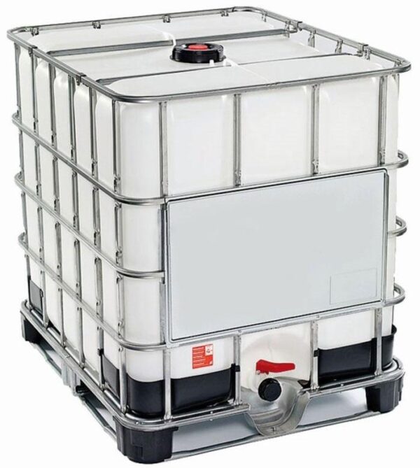 CISTERNA C/GABBIA METALLO ZINC. LT. 1000