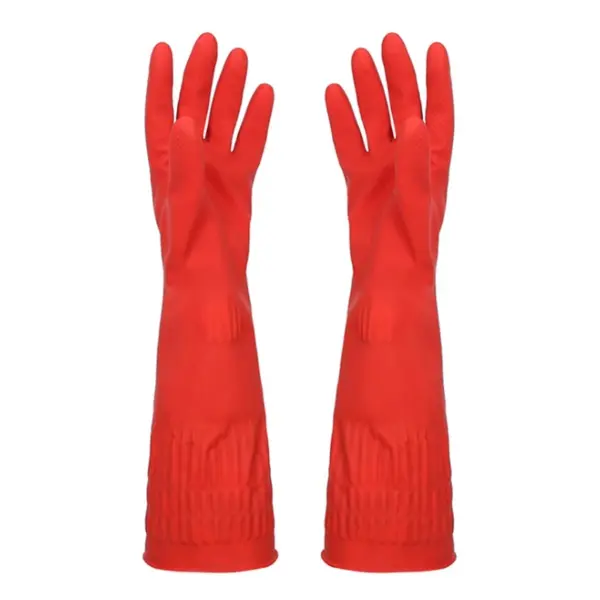GUANTI GOMMA ACQUA ROSSI CM. 45