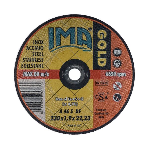 DISCO TAGLIO FE. MM. 230X1.9X22 ultra sottili (sq)