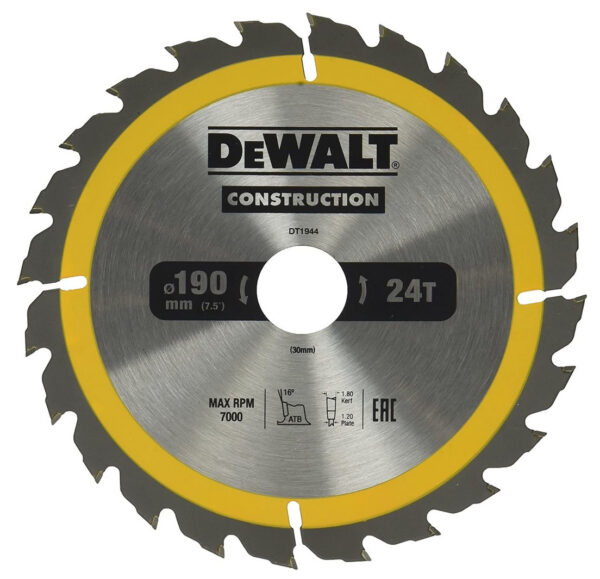 DISCO WIDIA UNIVERSAL DIAM. 184 DT1940-QZ "DEWALT"