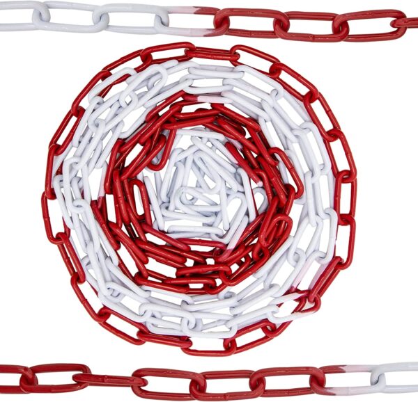 CATENA ACCIAIO BIANCA-ROSSA MM. 5