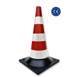 CONO SEGNALETICO CM. 54 IN GOMMA classe 2 conforme "CE" UNI EN 13422