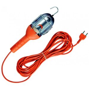LAMPADA C/CAVO ML. 10 C/IMPUGNATURA GOMMA