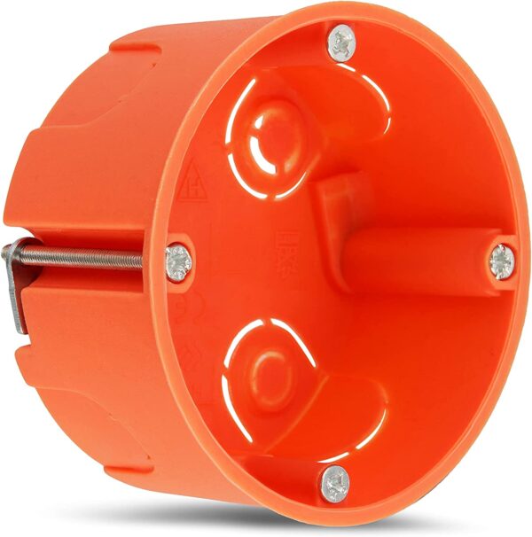 SCATOLA ELETTRICA CONICA DIAM. 65 ARANCIONE