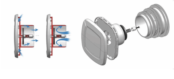 VALVOLA AIRO CONTROL TEMPERATURA MITE DIAM. 100 "REDI"