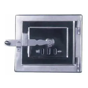 PORTINA P/CAMINO INOX C/REGISTRO MM. 160X180