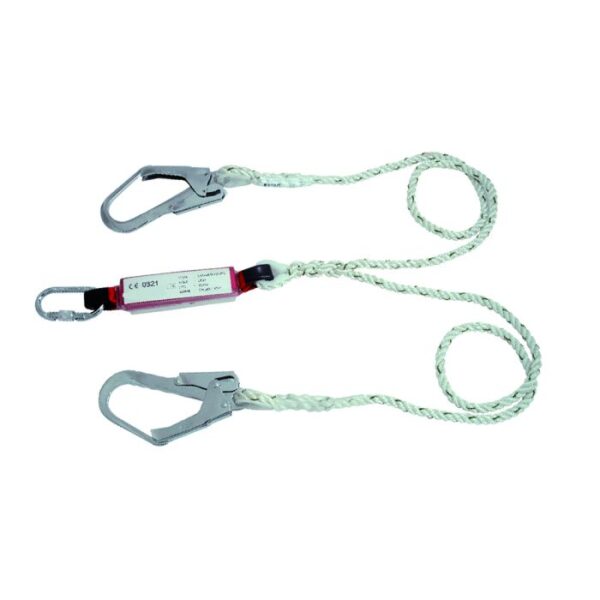 CORDINO DI POSIZIONAMENTO DOPPIO ML. 1.5C/DISSIPATORE+MOSCHETTONE"AK351"