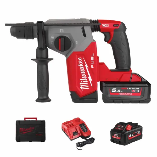 TASSELLATORE BATTERIA 18V 5,5Ah SDS PLUS M18 FHX-552X 2.5J "MILWAUKEE"