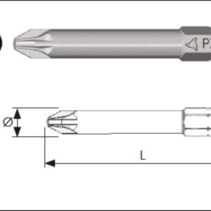 INSERTO CROCE PZ2X50 mm.