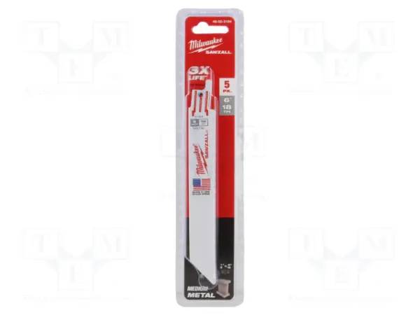 LAMA SEGHETTO GATTUCCIO CM. 30 METAL confezione pz. 5 "MILWAUKEE"