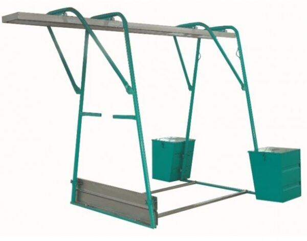 CAVALLETTO P/ELEVATORE 300/D+FERMAPIEDE S/CARRELLO "IMER"