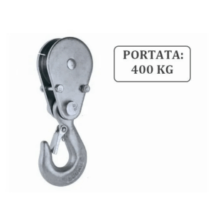 GANCIO CARRUCOLA DOPPIO TIRO P/ELEVATORE KG. 200-400