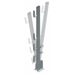 PARAPETTO P/BORDI ORRIZZONTALI-VERTICALI INCLINABILI mod. 117M "CSC"