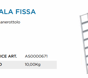 PONTEGGIO ACCIAIO Z2 SCALA FISSA 5 GRADINI P/PIANEROTTOLO