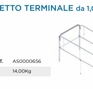 PONTEGGIO ACCIAIO Z3 PARAPETTO TERMINALE DI SICUREZZA (OBBLIGATORIO)