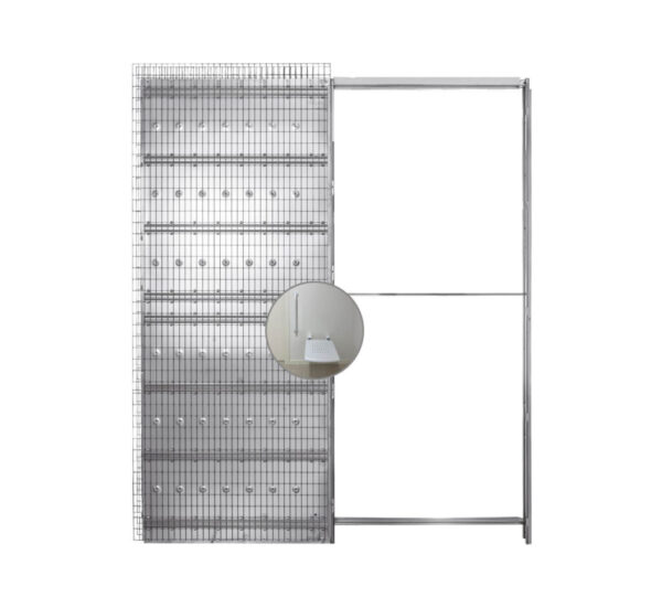 TELAIO P/SCORR. INTONACO "UNICO" SP. 15 CM. 70X200-210 "ECLISSE"