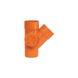 DERIVAZIONE 45° C/TAPPO ROSSA DIAM. 82 a marchio IIP