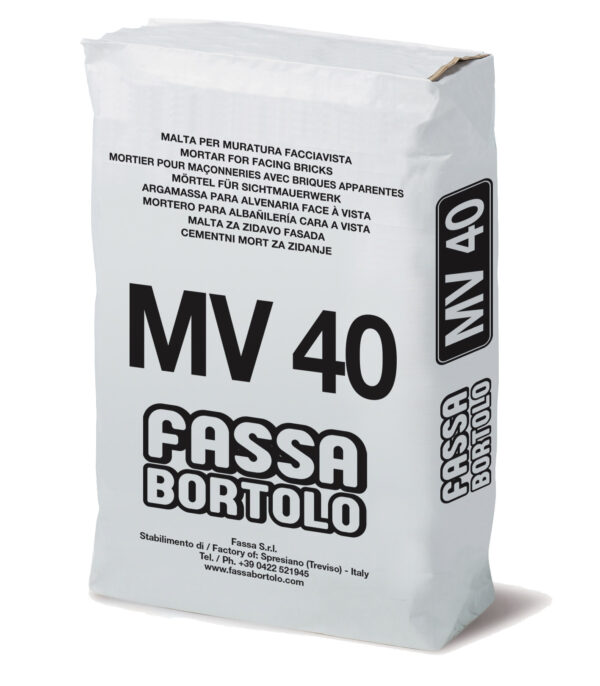 INTONACO MV 40 KG. 25 malta idrofugata faccia vista "FASSA"