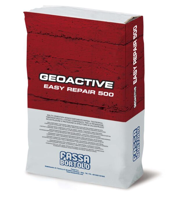 GEOACTIVE EASY REPAIR 500 KG. 25 malta rapida tixotropica fibrata R4