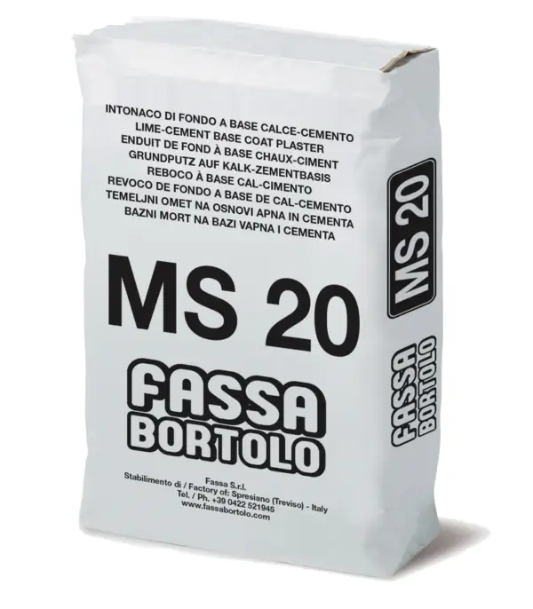 INTONACO MS 20 KG. 25 malta muratura "FASSA"