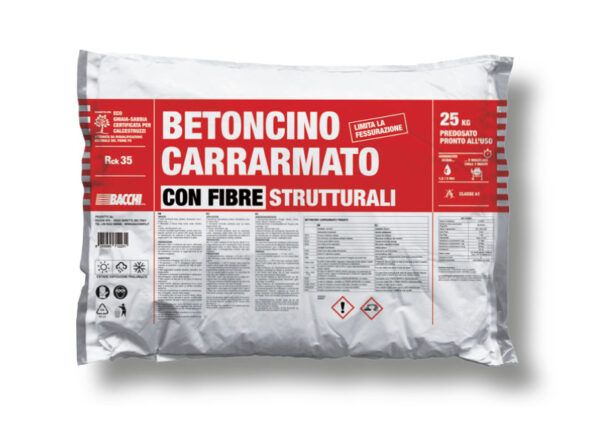 CALCESTRUZZO BETONCINO FIBRO KG.25 "SABBIE PARMA" vendita solo X bancale