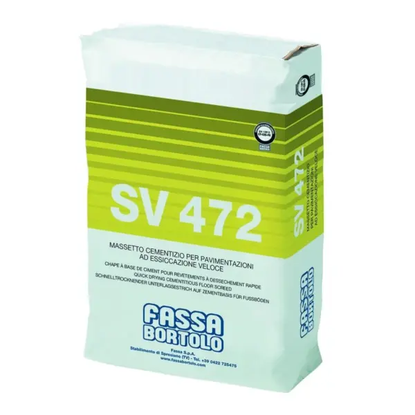 MASSETTO CEMENTIZIO SV 472 PRO KG. 25 "FASSA" rapida asciugatura