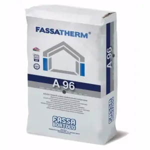 A 96 GRIGIO KG. 25 collante-rasante per cappotto "FASSA"