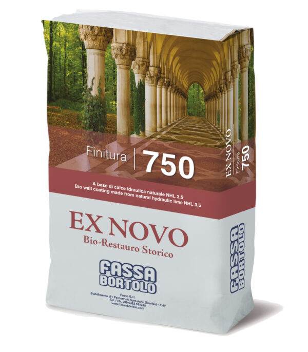 FASSA FINITURA EX NOVO 750 base calce NHL 3.5 traspirante int-est.