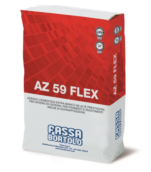 AZ 59 FLEX BIANCO S1 KG. 25 Adesivo int-esterno "FASSA"