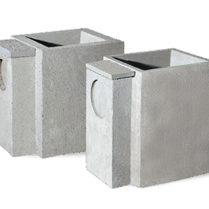 POZZETTO IN CLS PADOVA SIFONATO LEGGERO CM. 40X40 h 65cm SENZA COPERCHIO