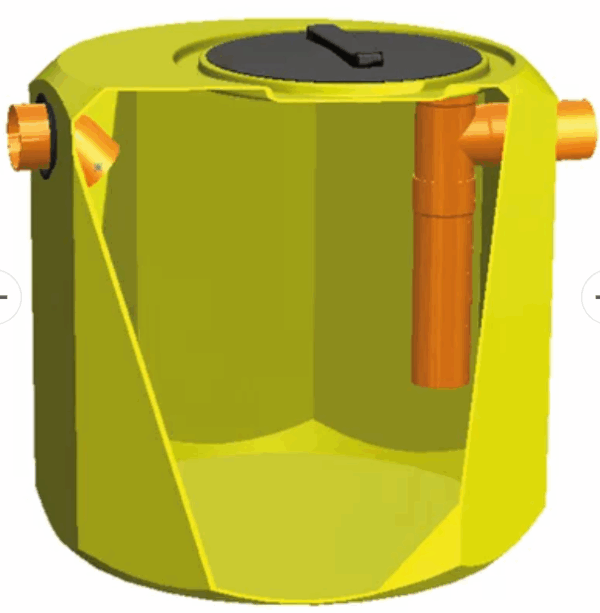 FOSSA DEGRASSATORE FAMILY lt. 400 diam.100X80 A.E.20 "REDI"