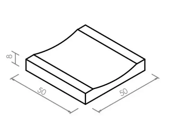 CUNETTA STRADALE CM. 50X50X25 H.