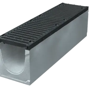 CANALE C.A.CM.10 ML1 C/BORDO GHISA SMART PRO G H190C/GRIGLIA GHISA D400*