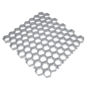 GRIGLIATO ALVEOLARE CM. 50X33 GRIGIO
