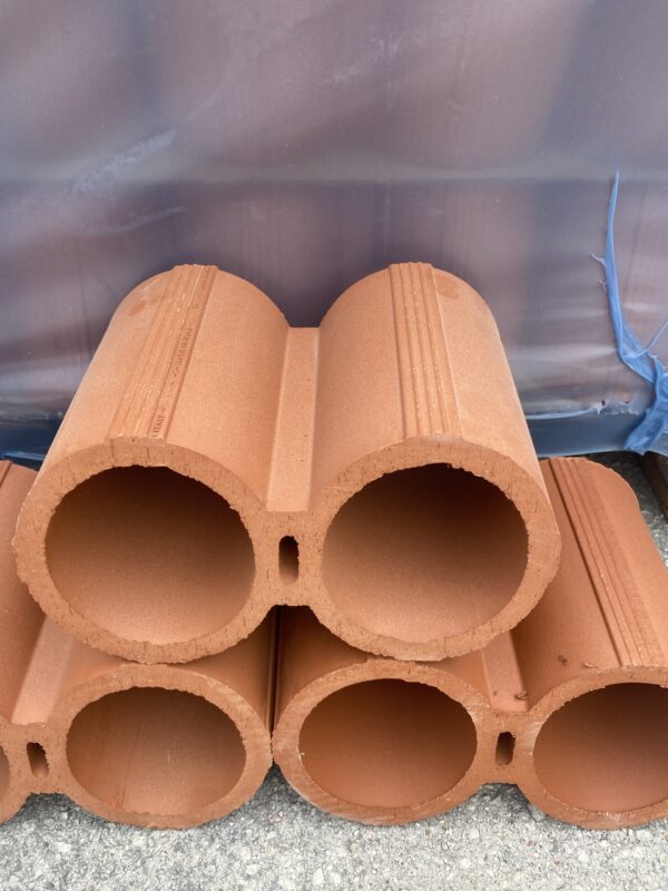 PORTABOTTIGLIE COTTO CM. 25X33X12 H.