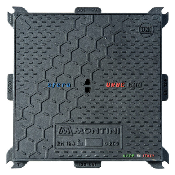 CHIUSINO GHISA C250 CM. 40X40 luce interna "FERB" (con alette)