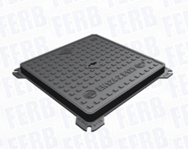 CHIUSINO GHISA B125 CM. 30X30 luce interna FERB (con alette)