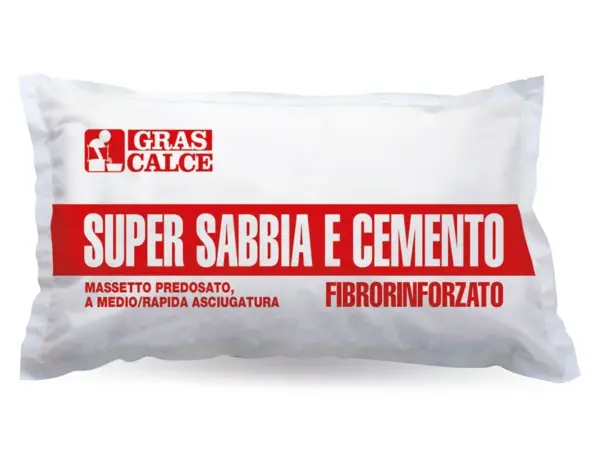 MASSETTO FIBRORINFORZATO SUPER SABBIA+CEMENTO KG 25 "GRAS CALCE" (sq)