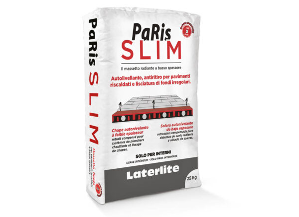 MASSETTO PARIS SLIM KG. 25 autolivellante radiante basso spessore
