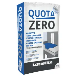MASSETTO QUOTA ZERO KG. 25 massetto terra umida basso spess.inter-estern