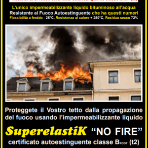 SUPERELASTIK NO FIRE LATTA KG 5 guaina elastobituminosa "EDILKIMICA"